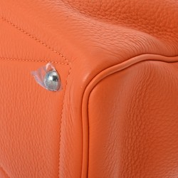 HERMES Victoria 35 Orange K Stamp (around 2007) Women's Taurillon Clemence Handbag