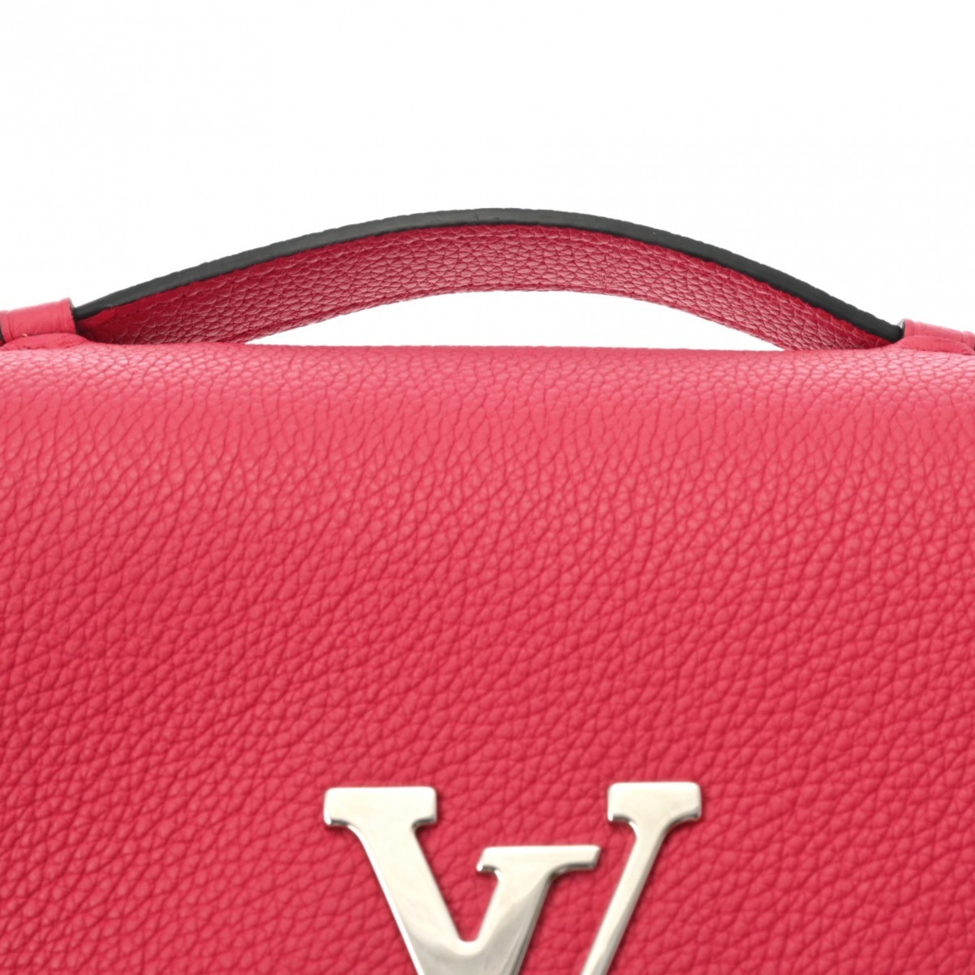 LOUIS VUITTON Louis Vuitton Vivienne Framboise M54060 Women's Taurillon Leather Handbag