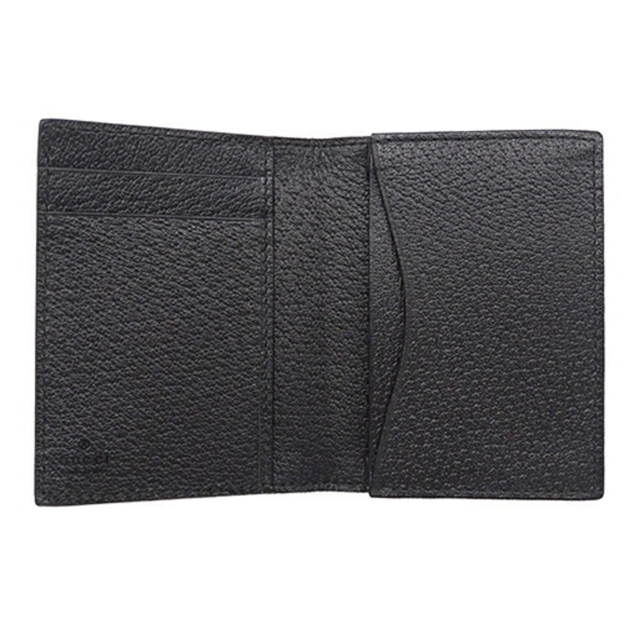 GUCCI Card Case for Women and Men, Business Holder, Petit Marmont Leather, Black, 428737, Compact