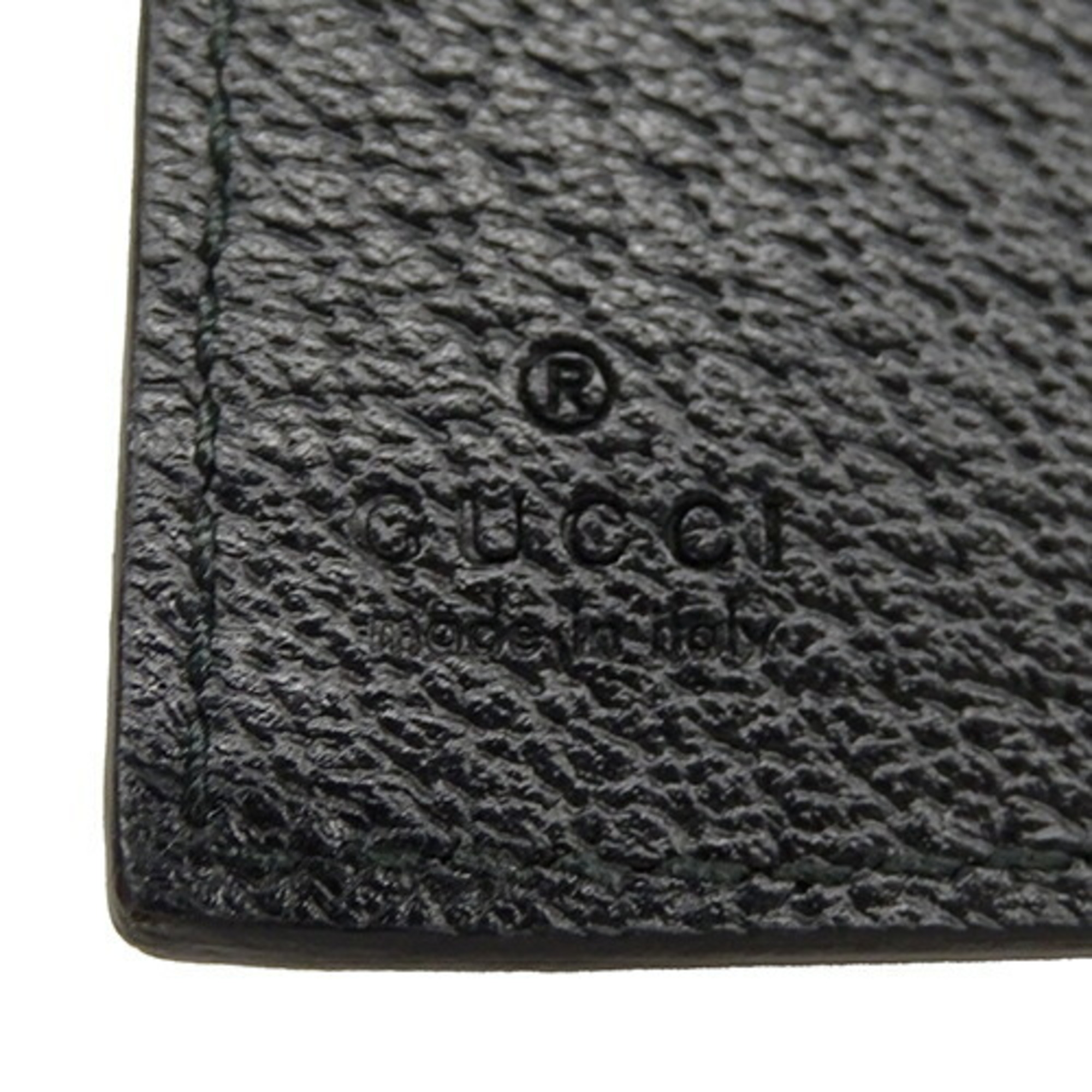 GUCCI Card Case for Women and Men, Business Holder, Petit Marmont Leather, Black, 428737, Compact