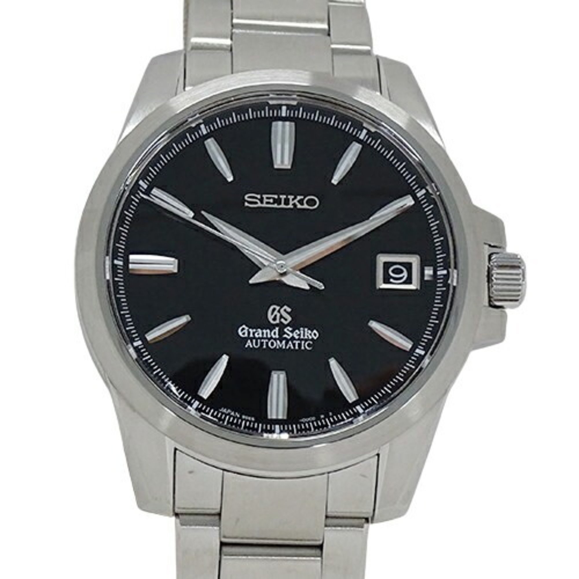 Grand Seiko GRAND SEIKO GS Mechanical 9S65-00C0 SBGR057 Watch Men's Date Automatic AT Stainless Steel SS Silver Black Polished