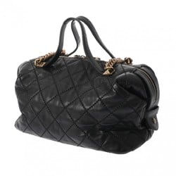 CHANEL Ultra Stitch Black Women's Calf Shoulder Bag