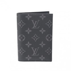 LOUIS VUITTON Louis Vuitton Monogram Eclipse Couverture Passport NM Black M64501 Unisex Canvas Case