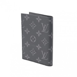 LOUIS VUITTON Louis Vuitton Monogram Eclipse Couverture Passport NM Black M64501 Unisex Canvas Case