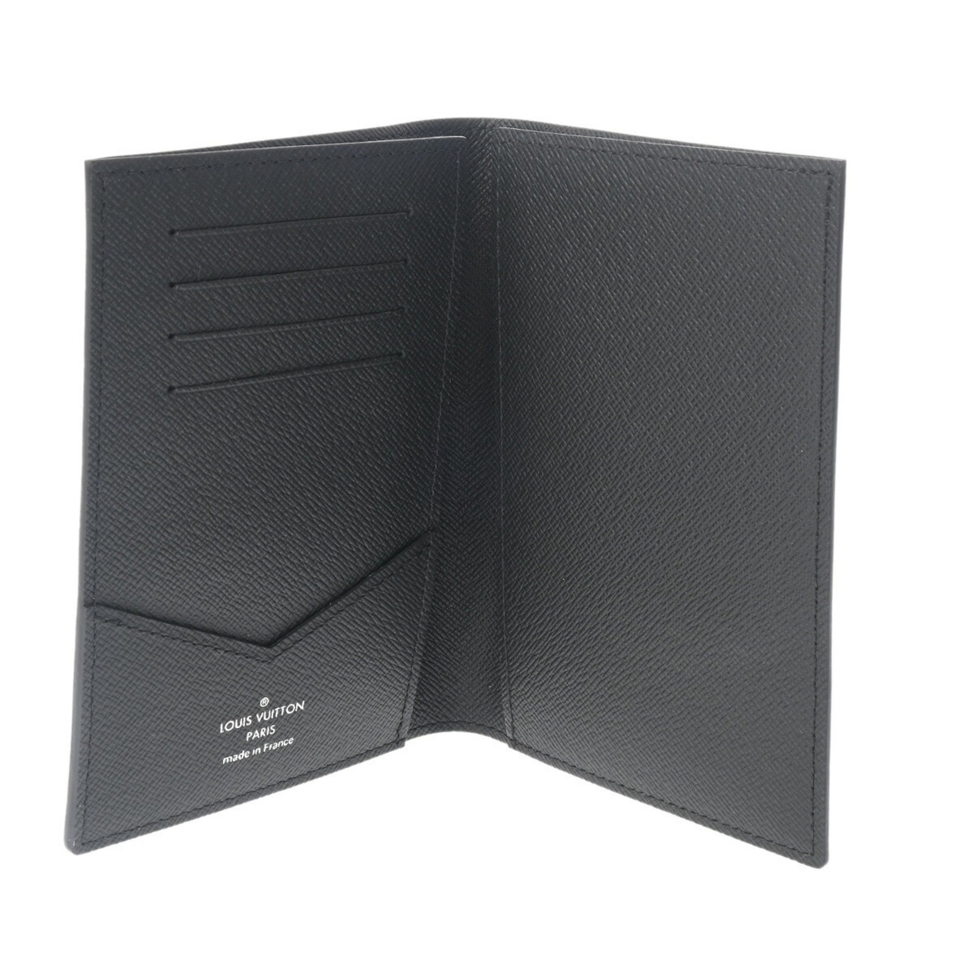 LOUIS VUITTON Louis Vuitton Monogram Eclipse Couverture Passport NM Black M64501 Unisex Canvas Case