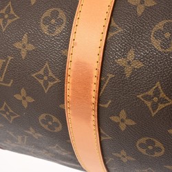 LOUIS VUITTON Louis Vuitton Monogram Keepall 55 Brown M41424 Unisex Canvas Boston Bag