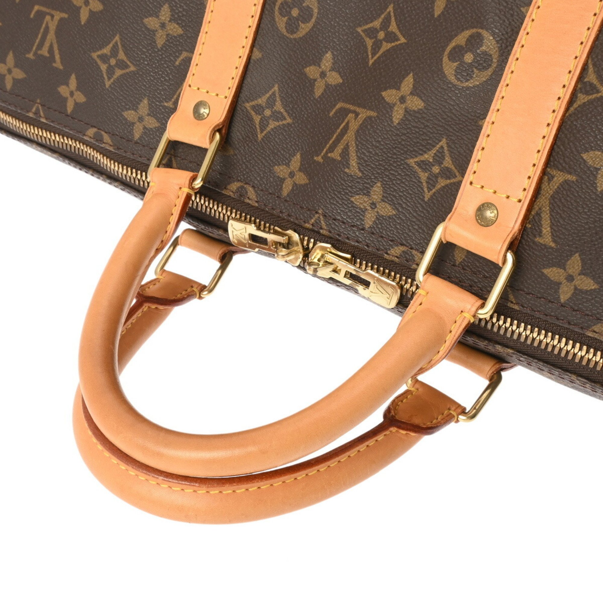 LOUIS VUITTON Louis Vuitton Monogram Keepall 55 Brown M41424 Unisex Canvas Boston Bag