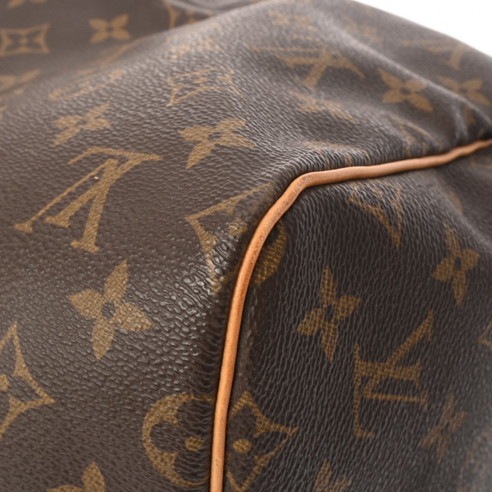 LOUIS VUITTON Louis Vuitton Monogram Keepall 55 Brown M41424 Unisex Canvas Boston Bag