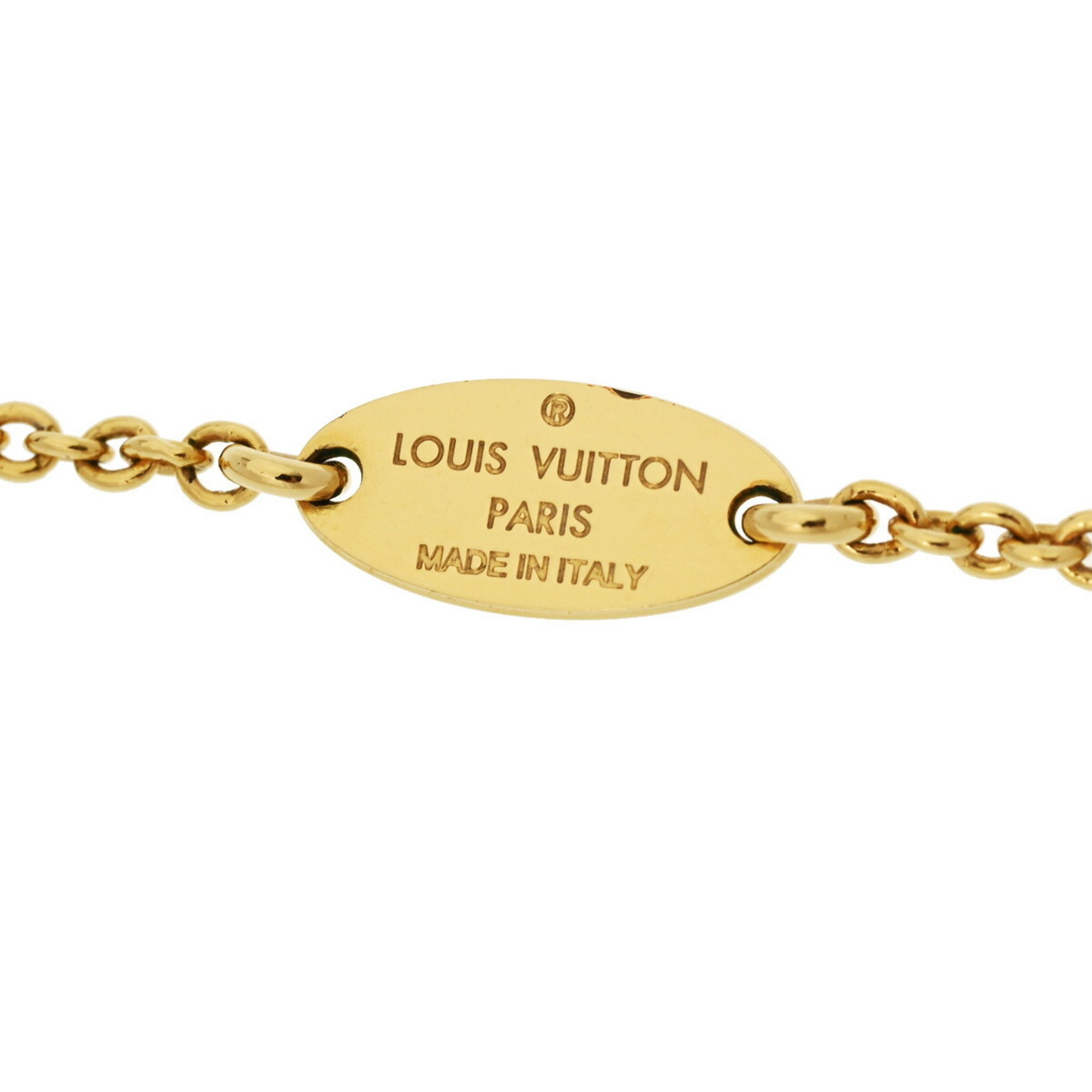 LOUIS VUITTON Essential V M61083 Women's GP Necklace