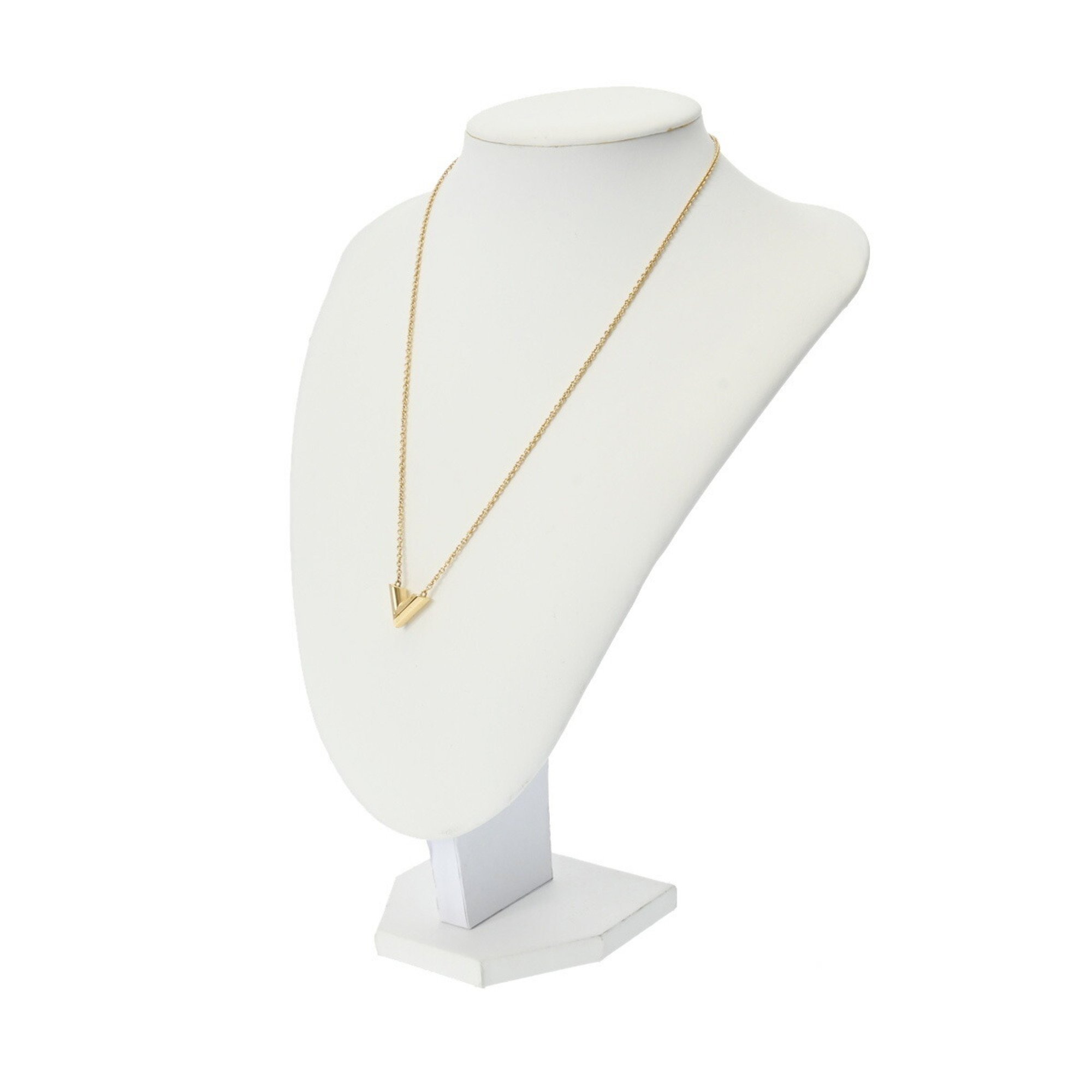 LOUIS VUITTON Essential V M61083 Women's GP Necklace