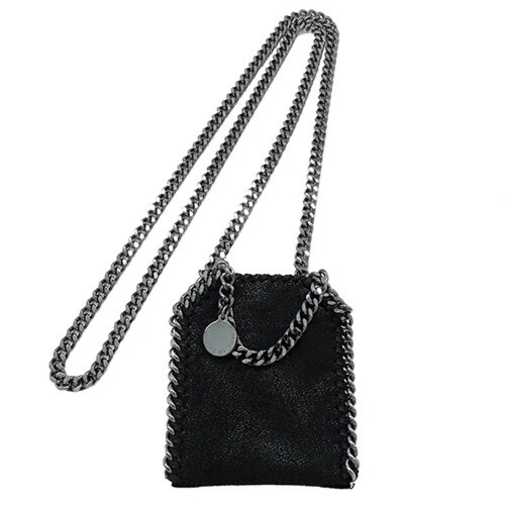 Stella McCartney Bags Women's Shoulder Pouches Polyester Falabella Micro Tote Black 700155W9132