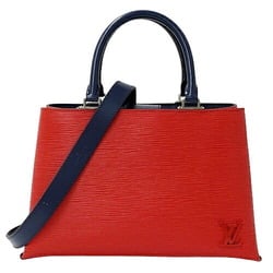 Louis Vuitton Epi Bag, Women's Handbag, Shoulder 2way, Kleber PM Coquelicot Indigo M51333, Red