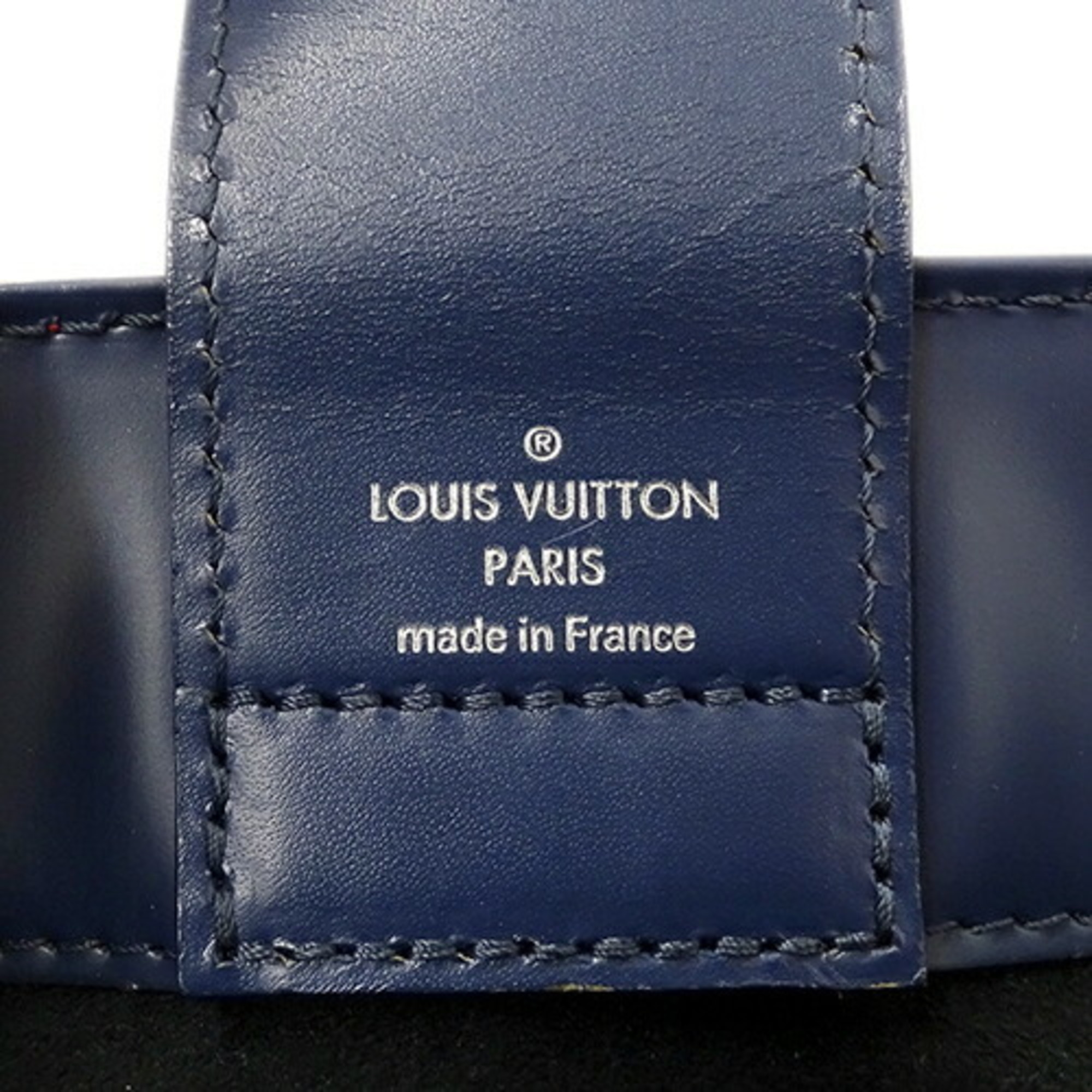 Louis Vuitton Epi Bag, Women's Handbag, Shoulder 2way, Kleber PM Coquelicot Indigo M51333, Red