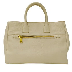 PRADA Women's Bag, Handbag, Shoulder 2way, Leather, Ivory