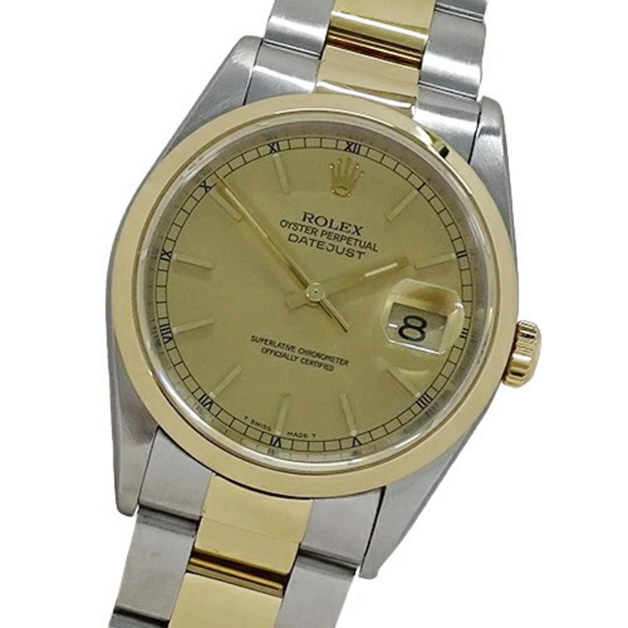 Rolex ROLEX Datejust 16203 U-serial number Men's watch Automatic AT Stainless steel SS Gold YG combination Polished