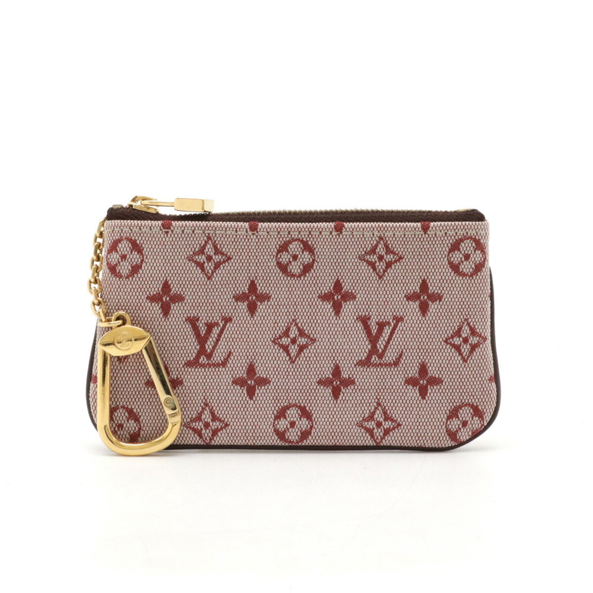 LOUIS VUITTON Louis Vuitton Monogram Pochette Cle Coin Case Purse Cerise Pink M92238