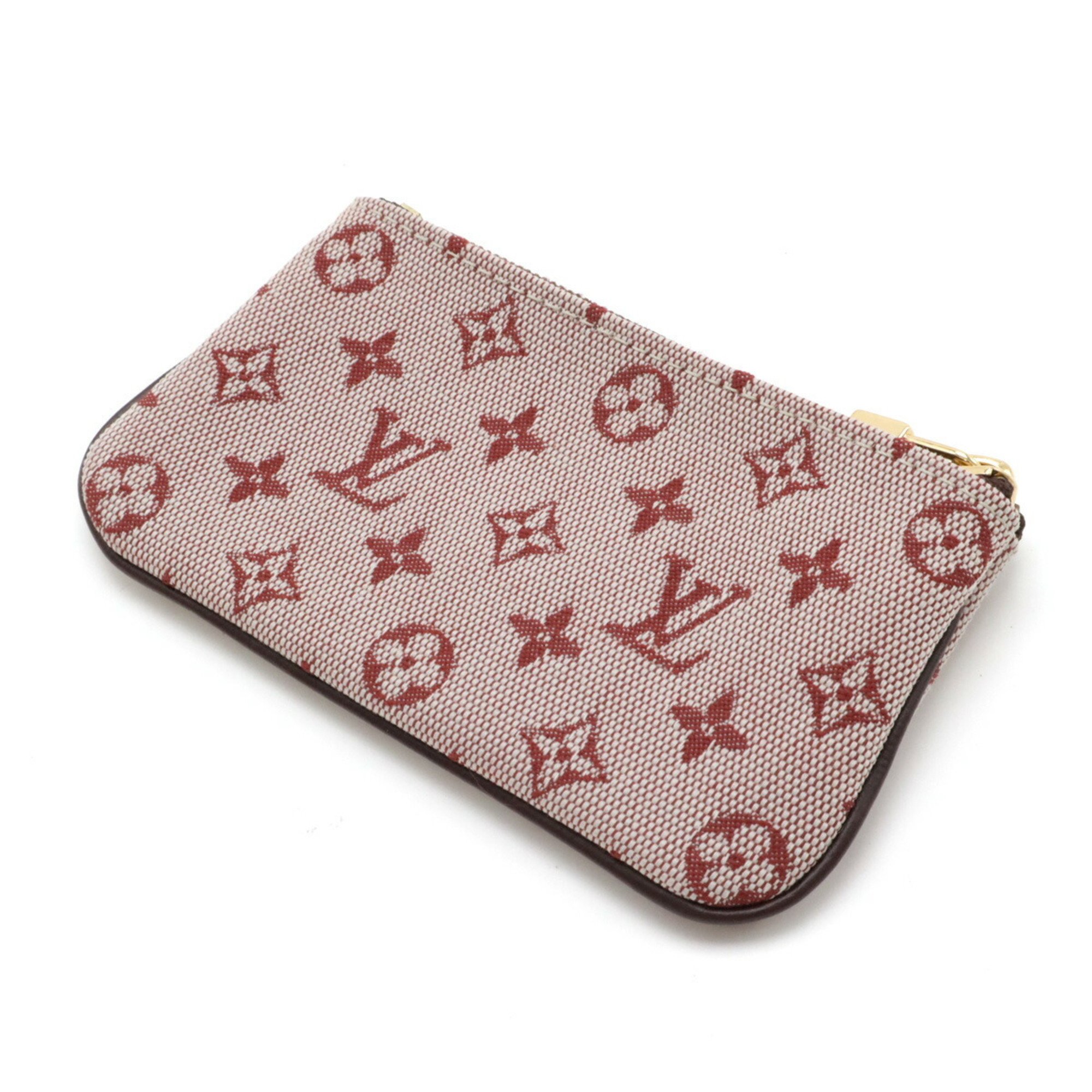 LOUIS VUITTON Louis Vuitton Monogram Pochette Cle Coin Case Purse Cerise Pink M92238