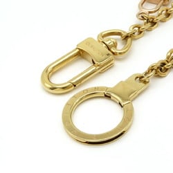 LOUIS VUITTON Louis Vuitton Chain Kaleido V Bag Charm Keychain GP Gold Pink Gunmetal M67379