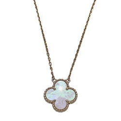 Van Cleef & Arpels Alhambra Necklace for Women, 750YG, Mother of Pearl, Yellow Gold, Polished