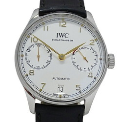 IWC International Watch Company Portuguese IW500704 Men's 7 Days Automatic AT Stainless Steel SS Leather Polished