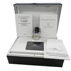 IWC International Watch Company Portuguese IW500704 Men's 7 Days Automatic AT Stainless Steel SS Leather Polished