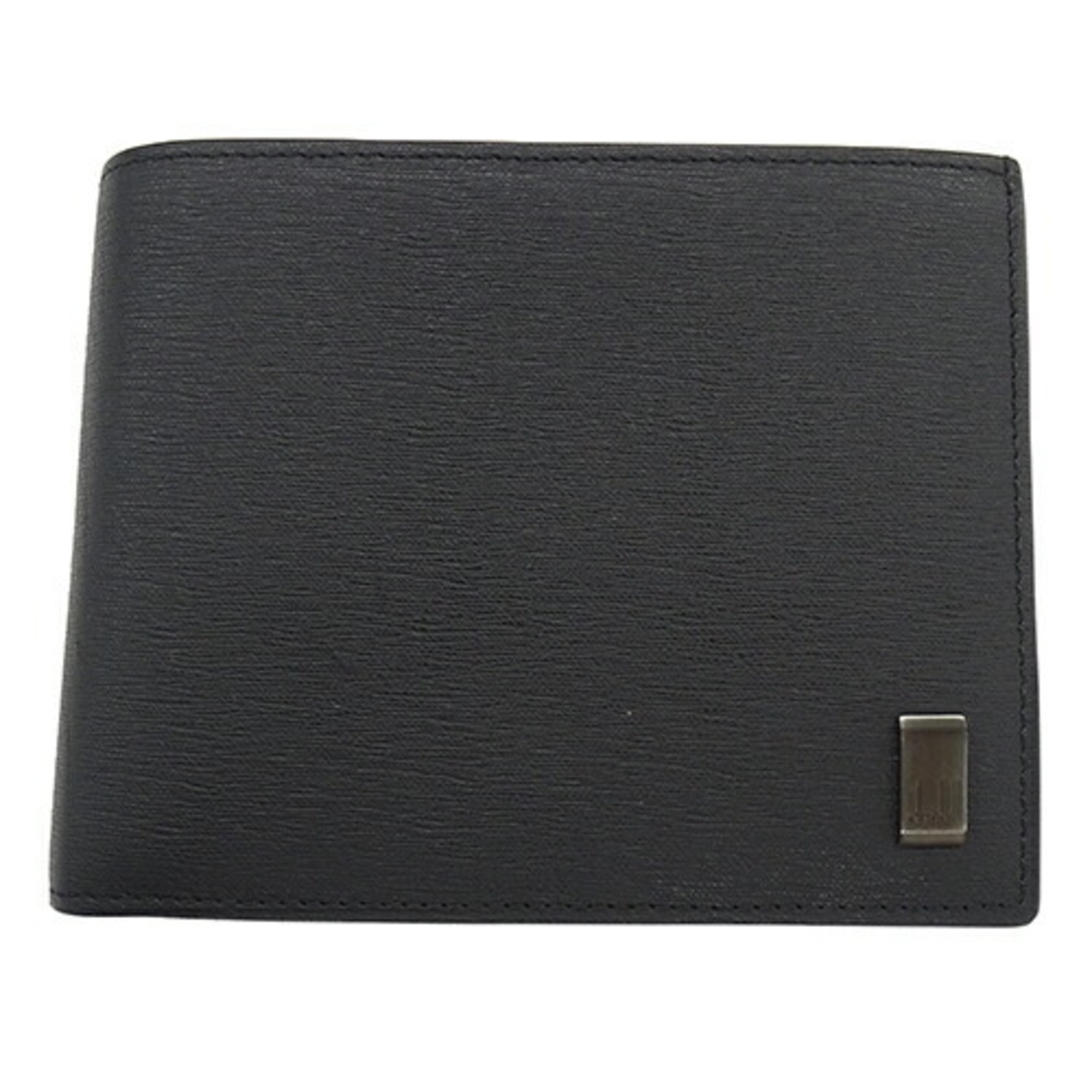 Dunhill Men's Bi-fold Wallet Leather Sidecar Black DU19F2F32SG001R