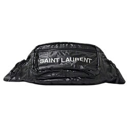 Saint Laurent SAINT LAURENT Bag Men's Body Waist Nylon Nux Black 581375 Compact