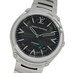 Louis Vuitton LOUIS VUITTON Watch Men's Fifty Five GMT Date Automatic AT Stainless Steel SS Q6D30 Silver Gray Polished