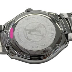 Louis Vuitton LOUIS VUITTON Watch Men's Fifty Five GMT Date Automatic AT Stainless Steel SS Q6D30 Silver Gray Polished