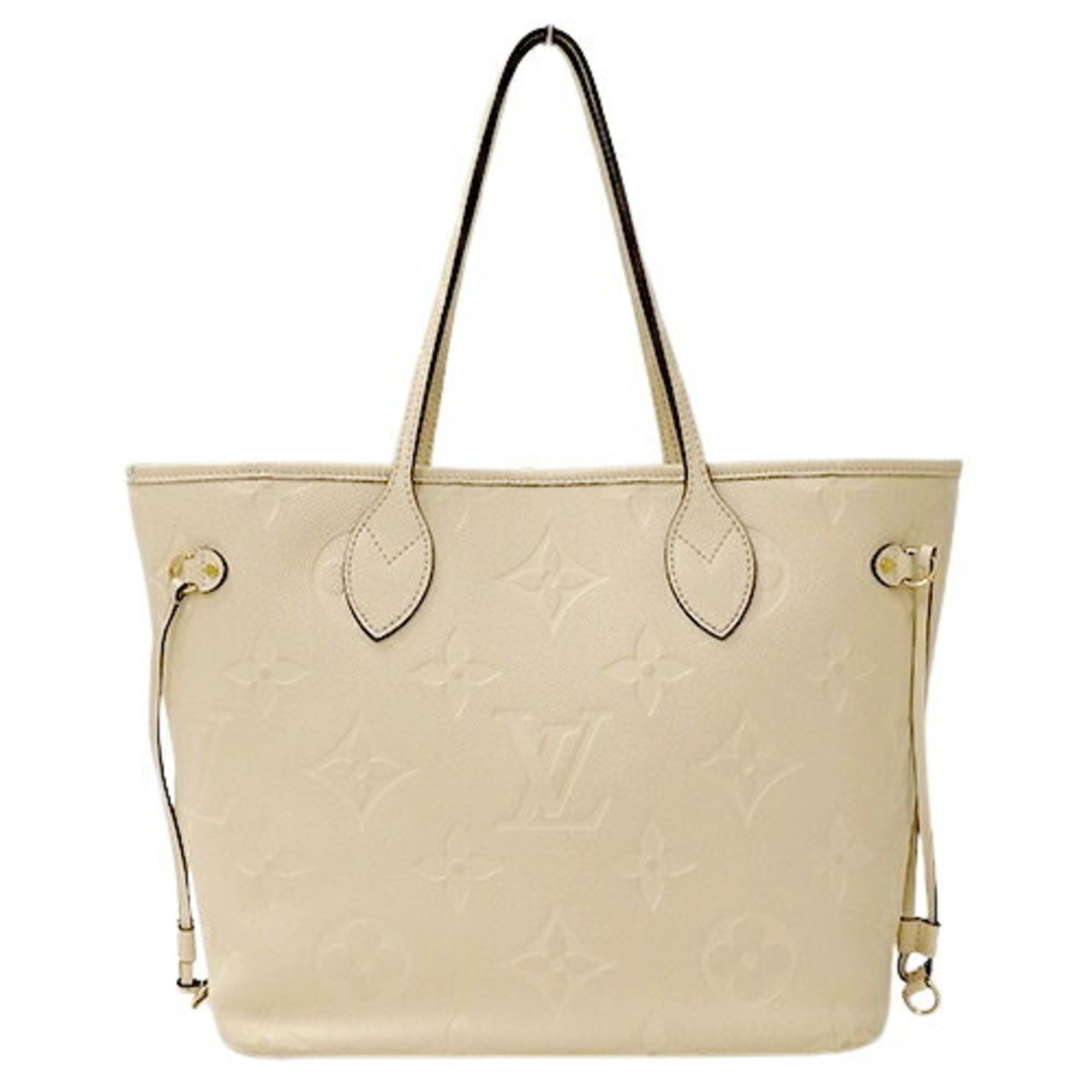 Louis Vuitton LOUIS VUITTON Bag Monogram Empreinte Women's Tote Neverfull MM Creme M46676 Cream Beige