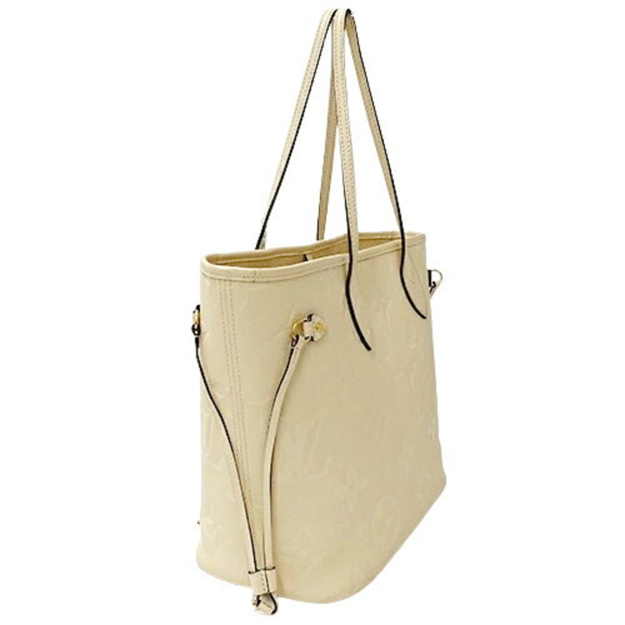 Louis Vuitton LOUIS VUITTON Bag Monogram Empreinte Women's Tote Neverfull MM Creme M46676 Cream Beige