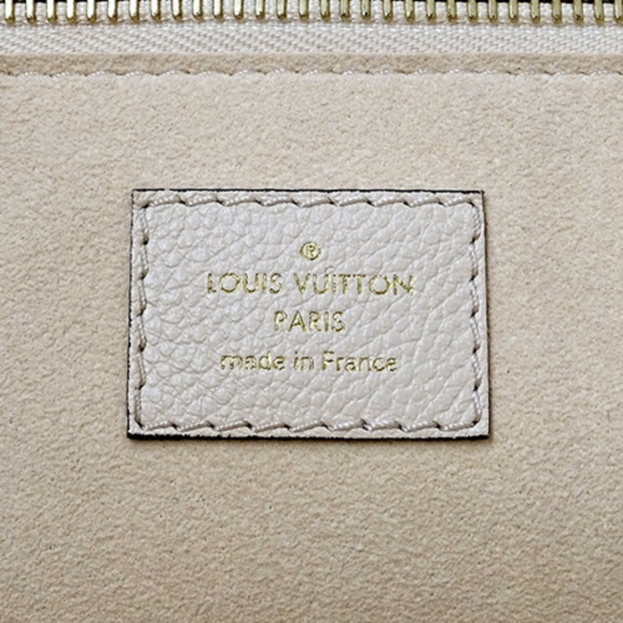 Louis Vuitton LOUIS VUITTON Bag Monogram Empreinte Women's Tote Neverfull MM Creme M46676 Cream Beige