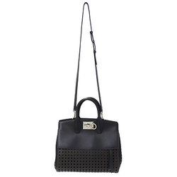 Salvatore Ferragamo Ferragamo Bags Women's Handbags Shoulder 2way Leather Gancini Studio Black