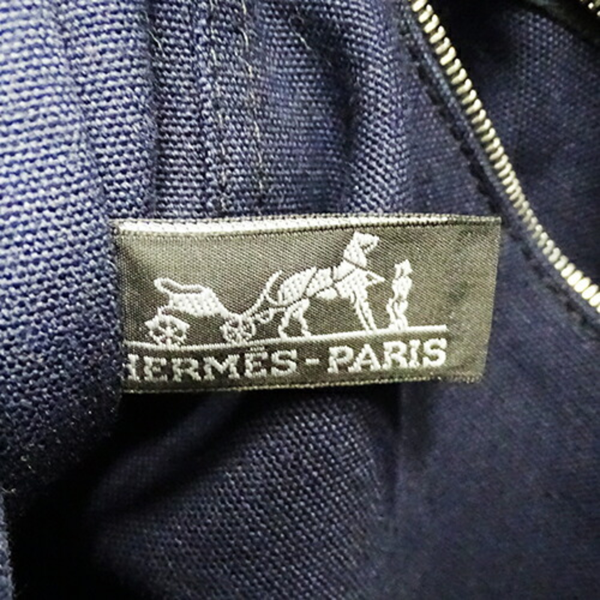 Hermes HERMES Bags for Women and Men Shoulder Foultou Canvas Bassus PM Navy Outing