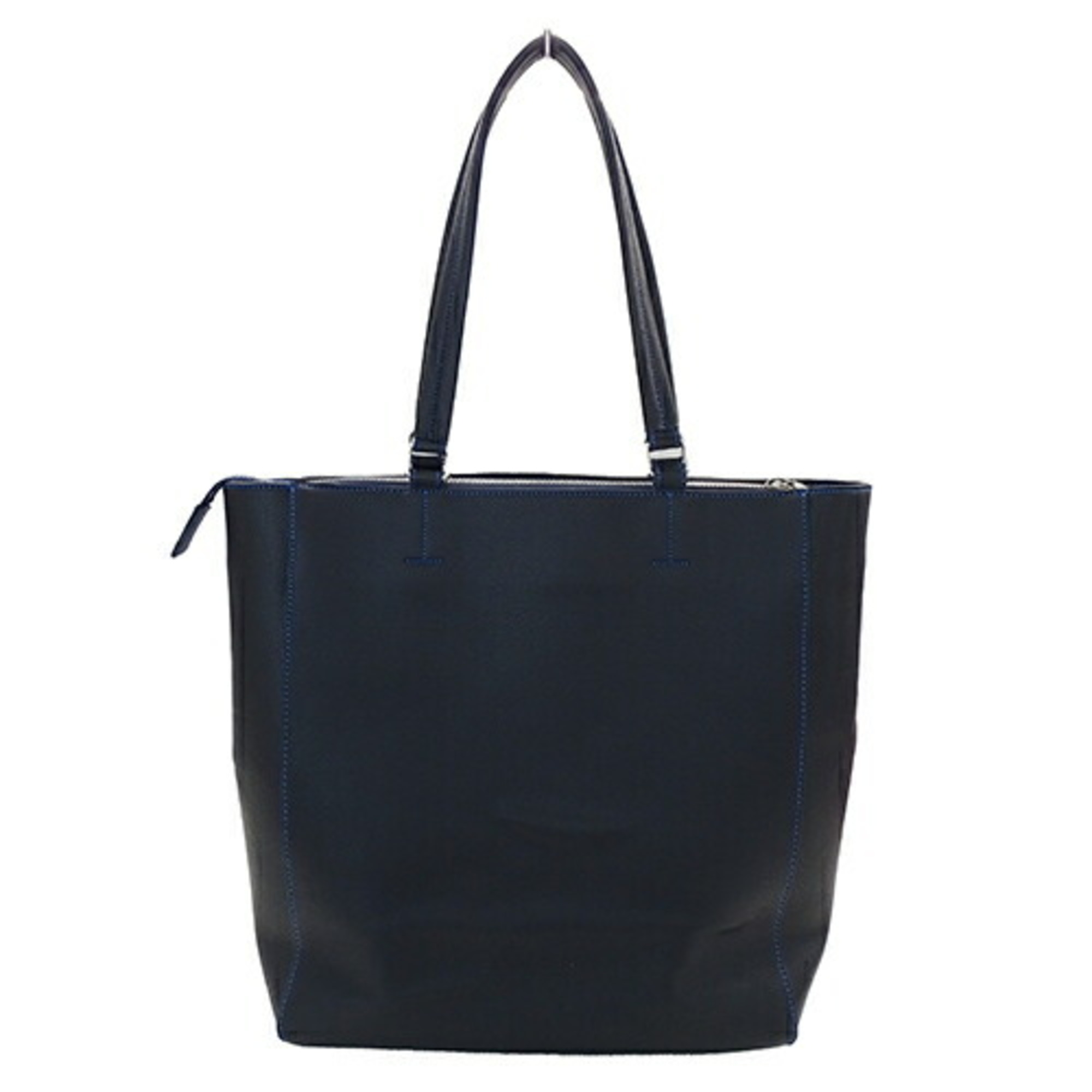 Samantha Kingz Bags for Men Tote Bag Shoulder Leather Navy Blue