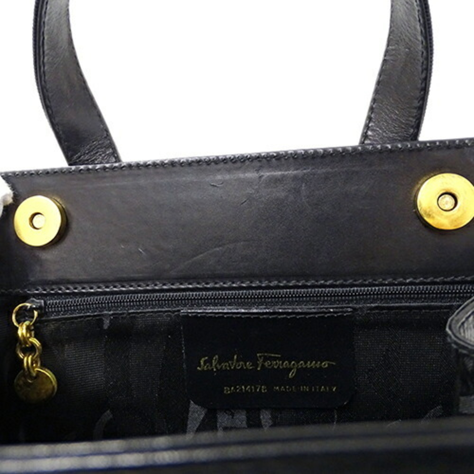 Salvatore Ferragamo Ferragamo Bags for Women, Handbags, Shoulder Bags, 2-way, Vara Ribbon, Leather, Black