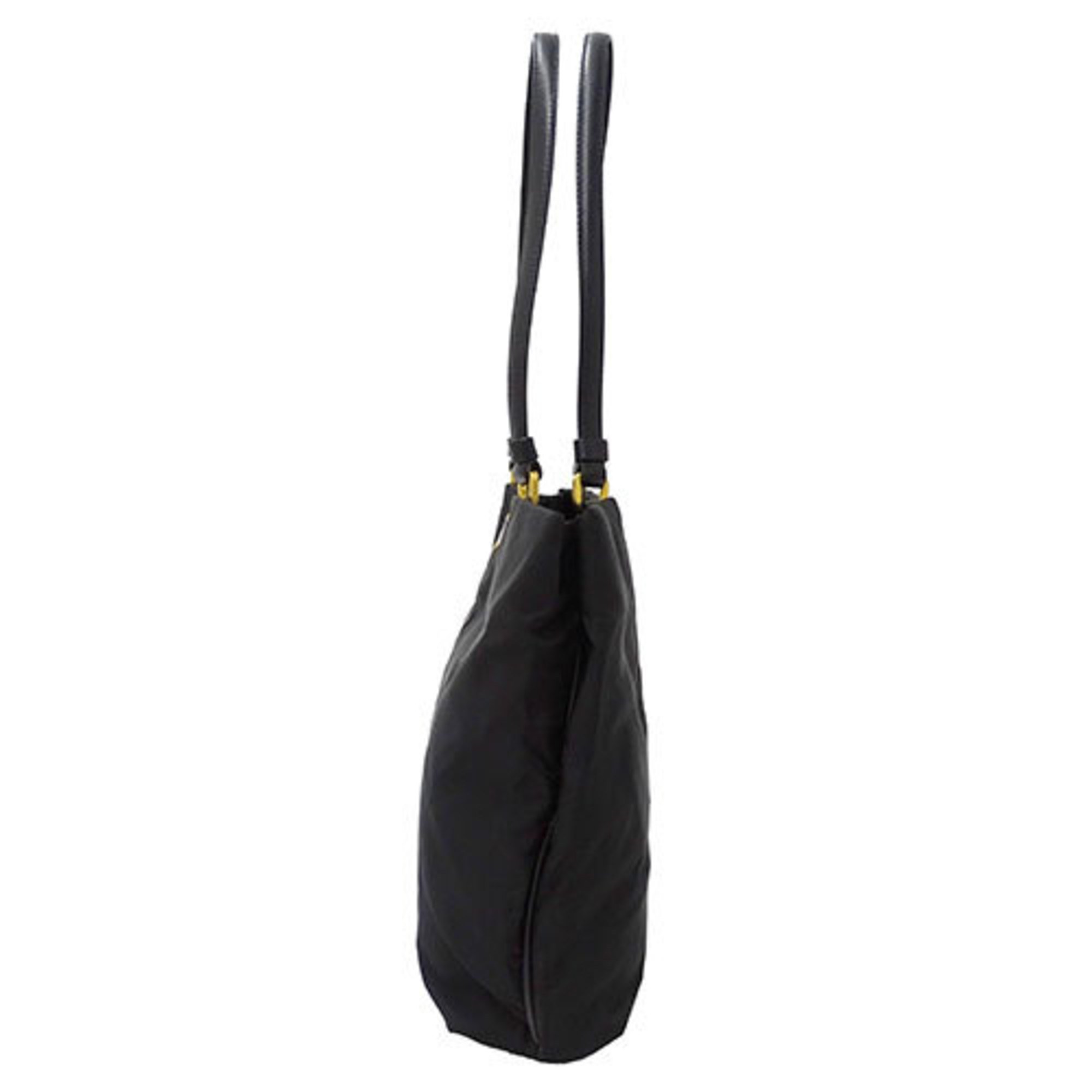 PRADA Women's Tote Bag Shoulder Nylon Black B11214