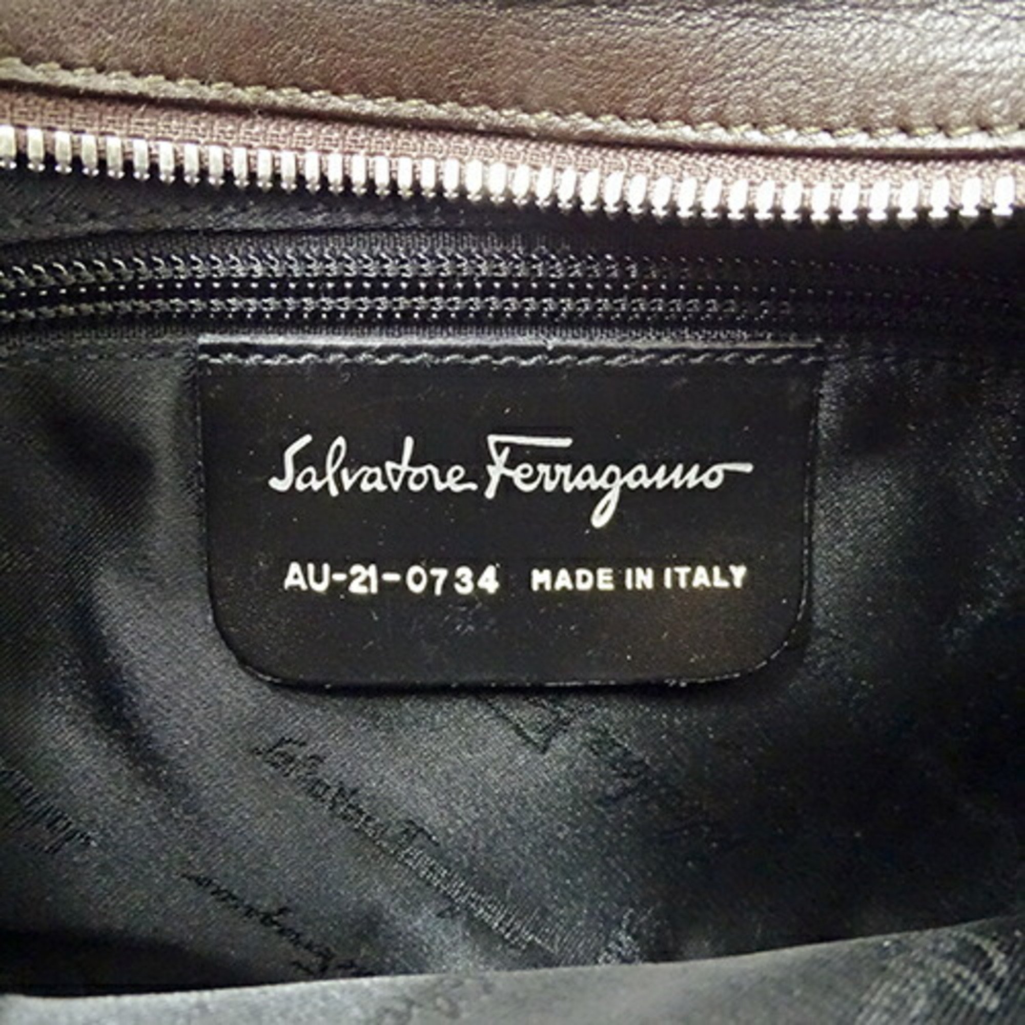 Salvatore Ferragamo Ferragamo Women's Shoulder Bag Nylon Brown