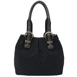 Christian Dior Dior Bag Women's Tote Shoulder Trotter Canvas Black