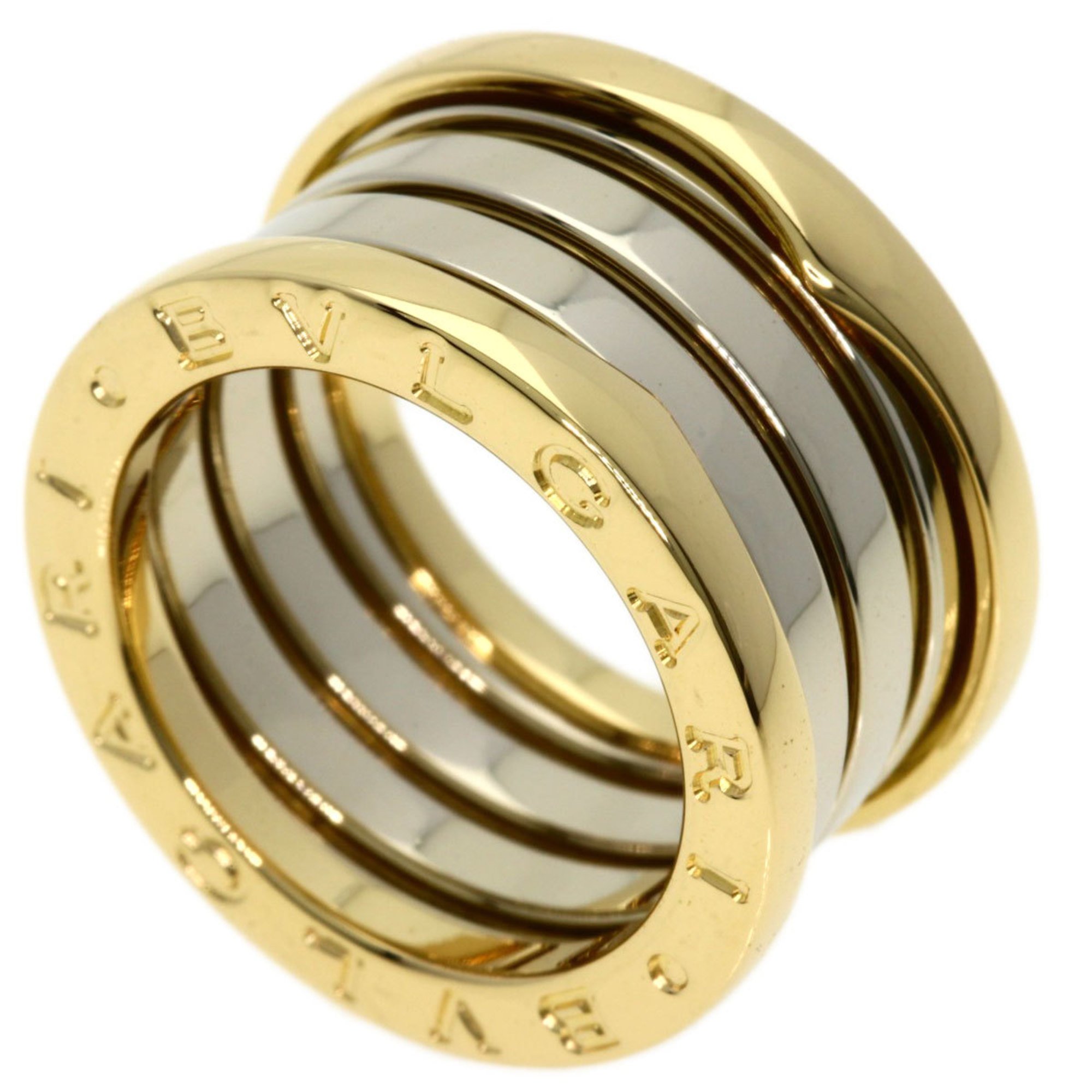 BVLGARI B-zero1 Ginza Limited 4 Hand M #48 Ring K18 Yellow Gold K18WG Women's