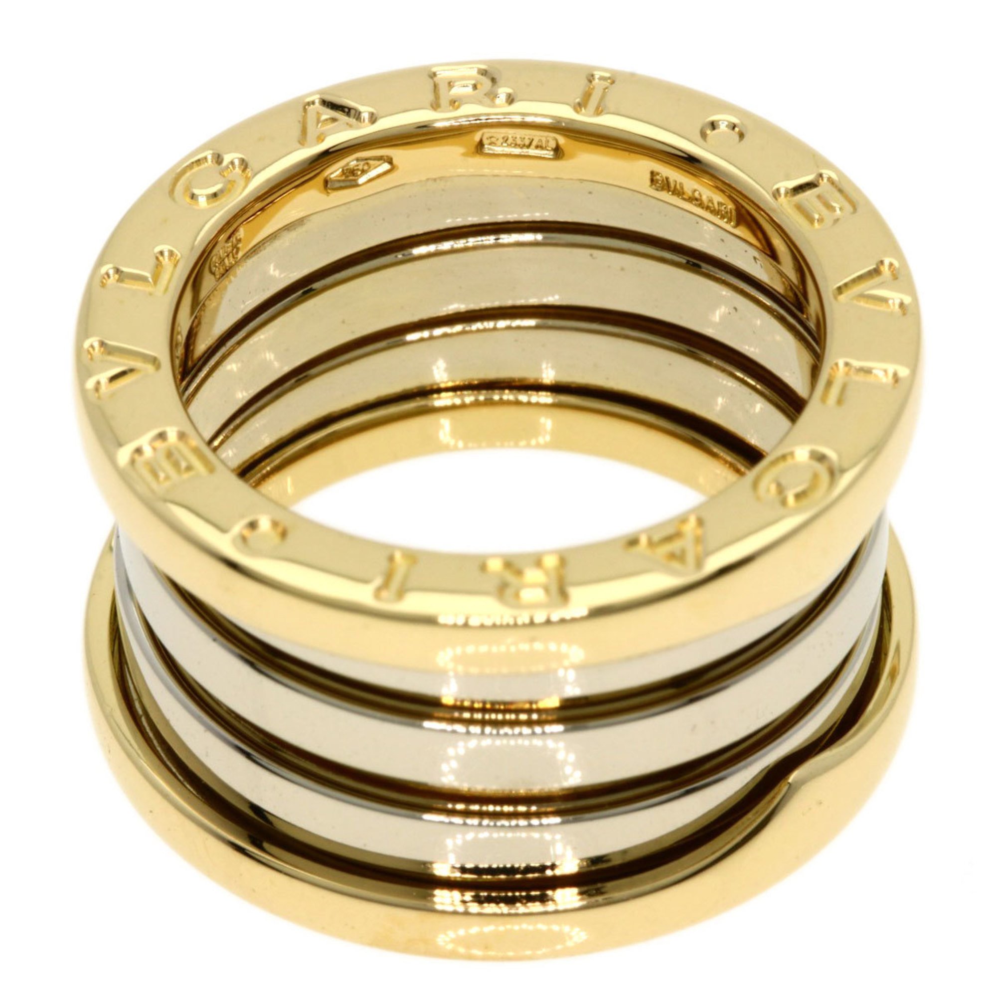 BVLGARI B-zero1 Ginza Limited 4 Hand M #48 Ring K18 Yellow Gold K18WG Women's