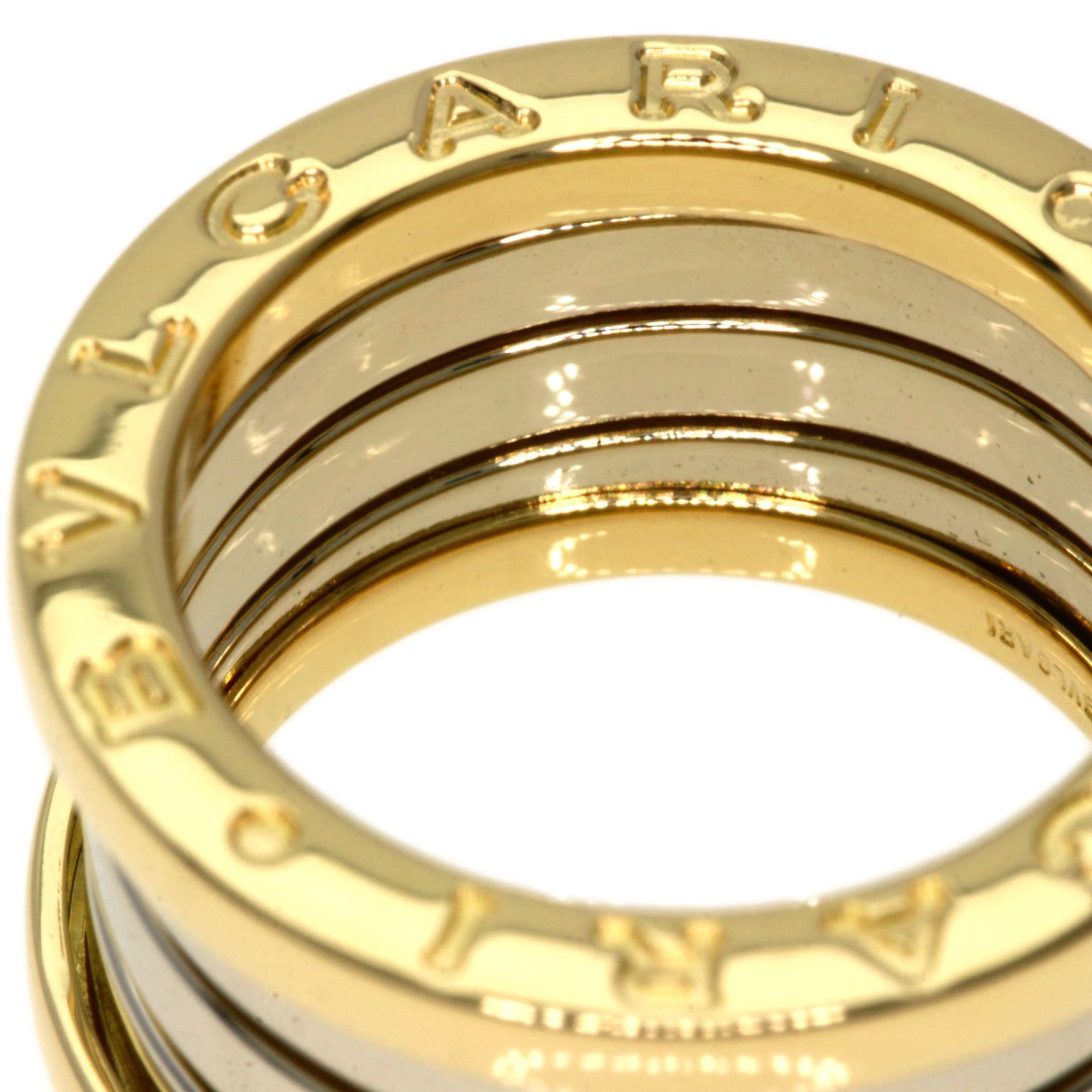 BVLGARI B-zero1 Ginza Limited 4 Hand M #48 Ring K18 Yellow Gold K18WG Women's