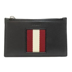 BALLY Bally Stripe Business Card Holder/Card Case Leather Women's