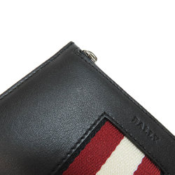 BALLY Bally Stripe Business Card Holder/Card Case Leather Women's