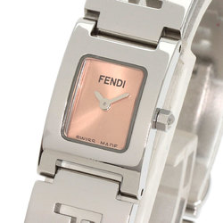 FENDI 3150L Square Face Watch Stainless Steel SS Ladies