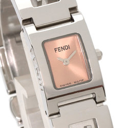 FENDI 3150L Square Face Watch Stainless Steel SS Ladies