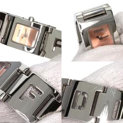 FENDI 3150L Square Face Watch Stainless Steel SS Ladies