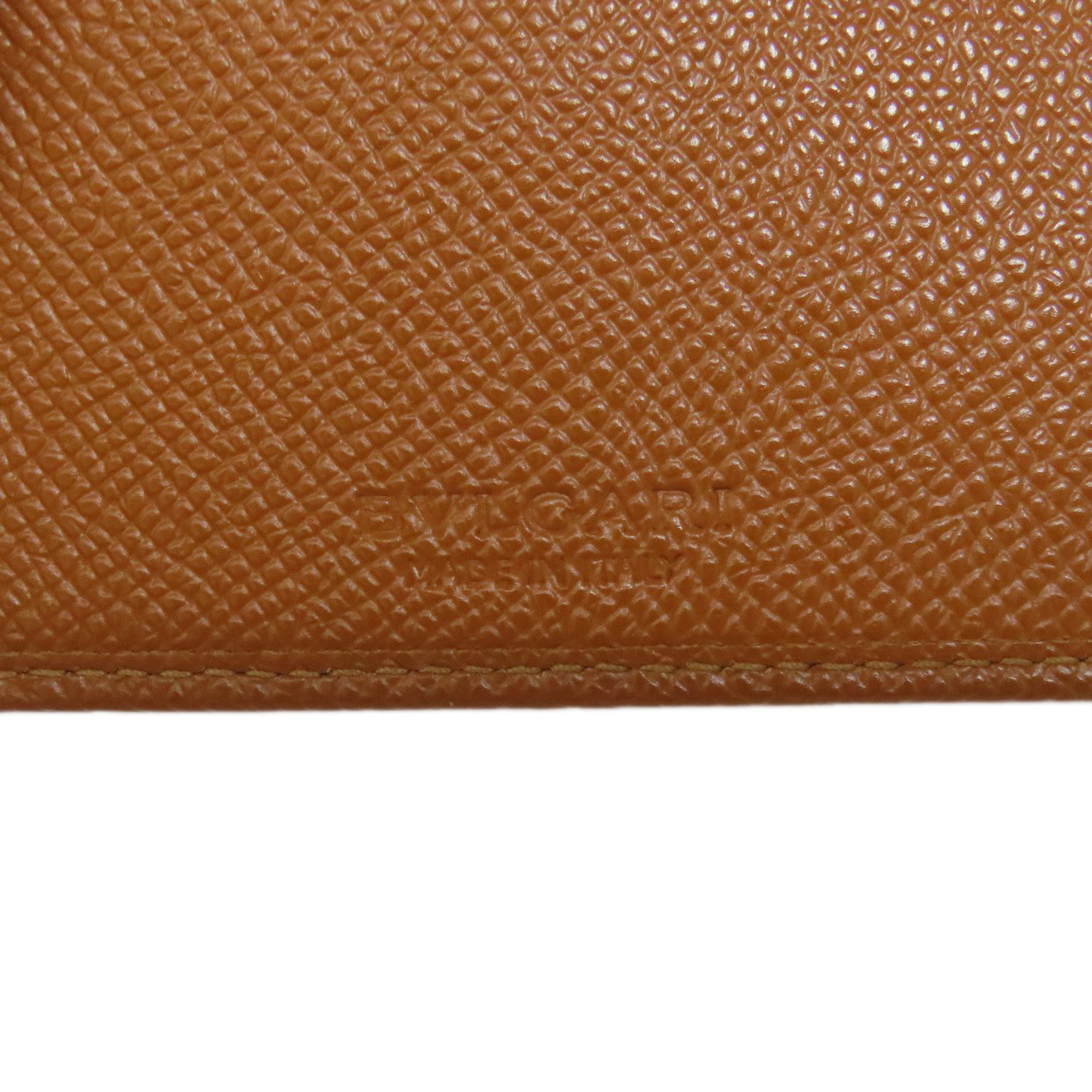 BVLGARI Bi-fold Wallet Leather Women's