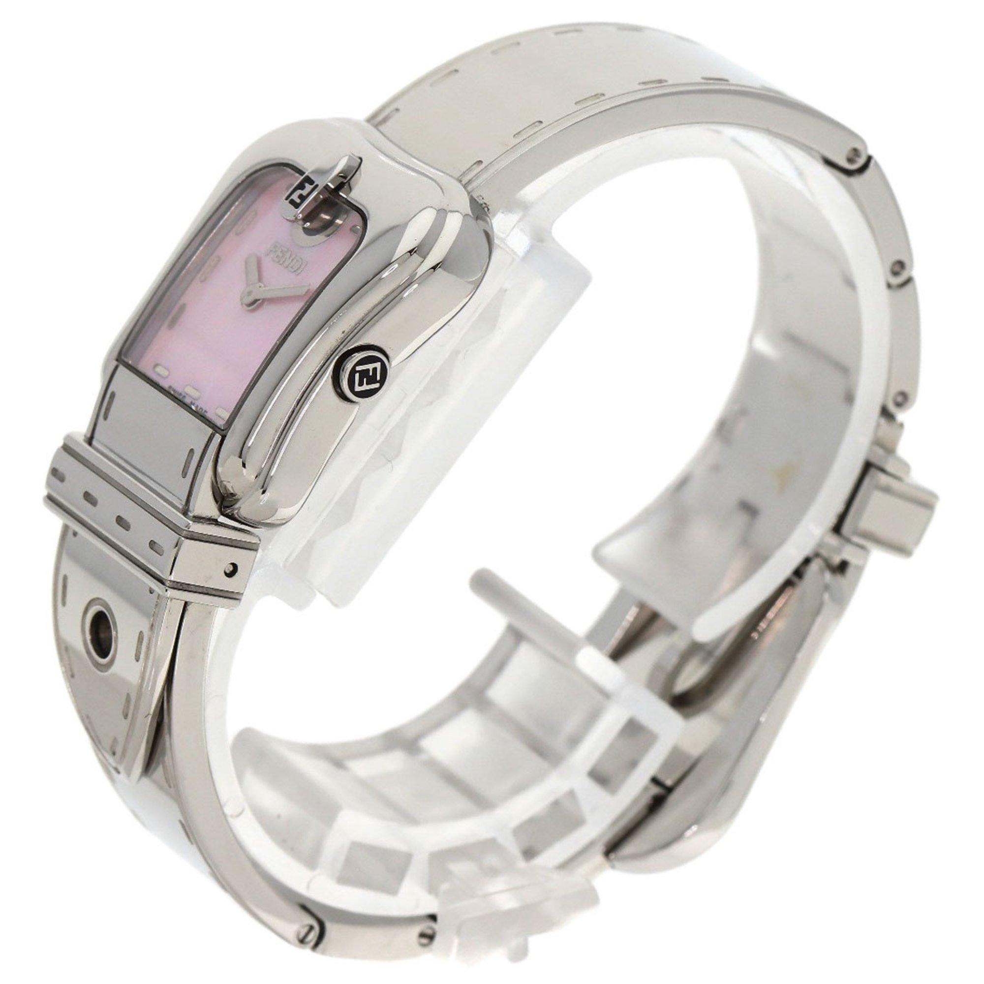 Fendi 3800L Buckle Motif Wristwatch Stainless Steel SS Ladies FENDI