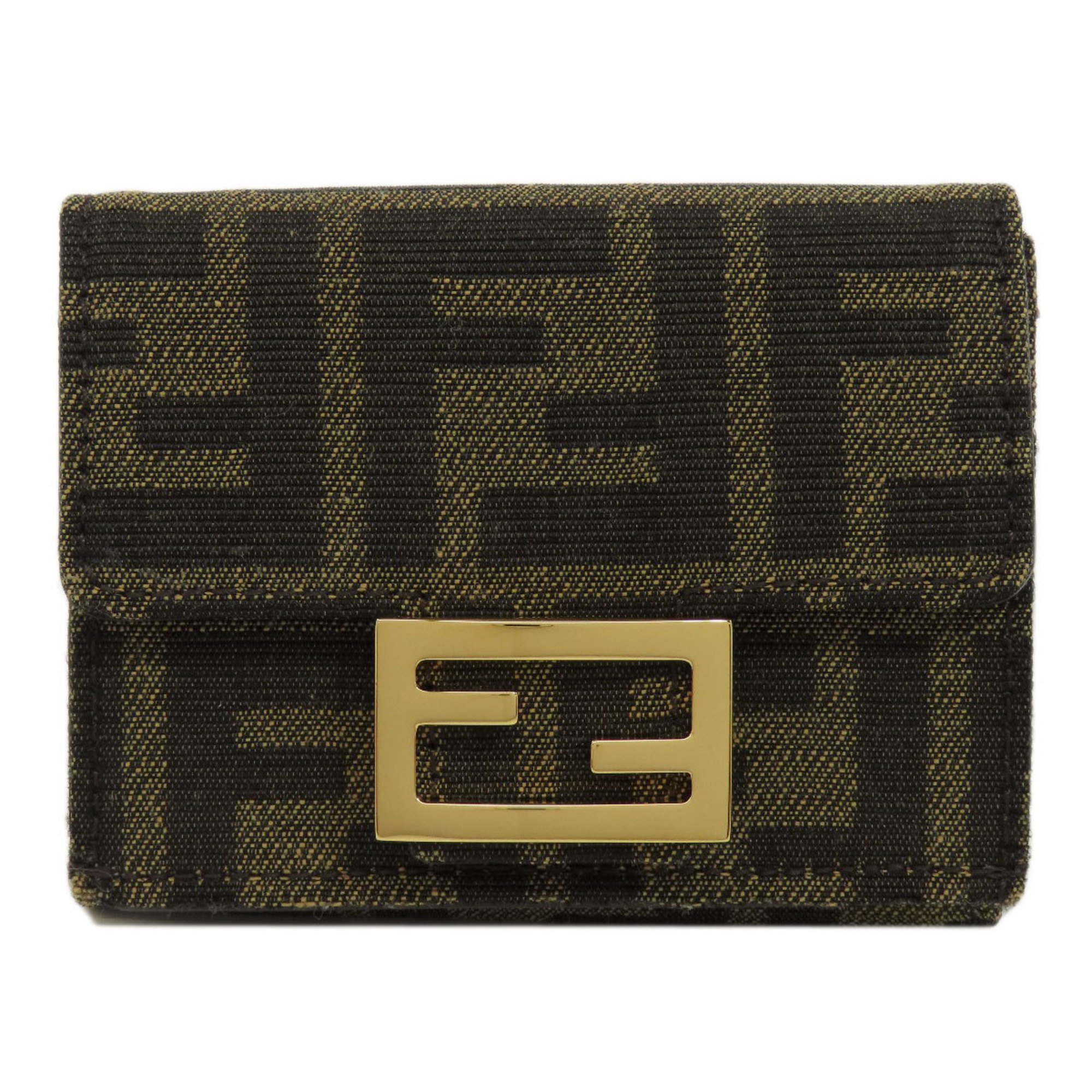 FENDI Zucca pattern bi-fold wallet canvas women's